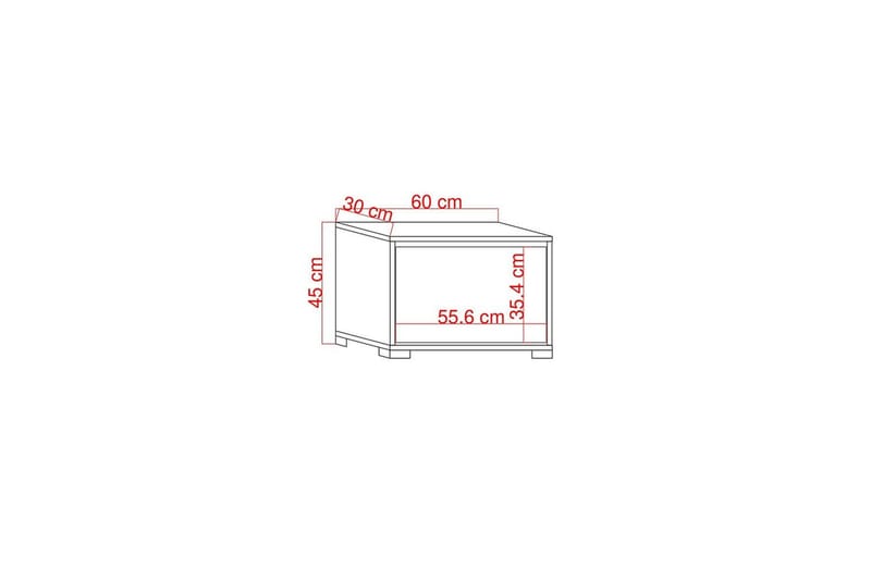 Comfortale Skoskab 60 cm - Natur/Hvid - Opbevaring - Skoopbevaring - Skoskab