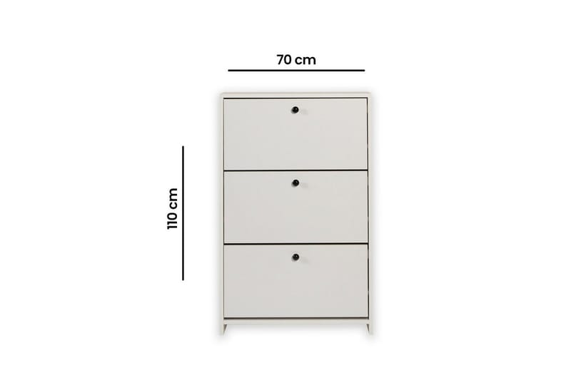 Comfortale Skoskab 70 cm - Hvid - Opbevaring - Skoopbevaring - Skoskab