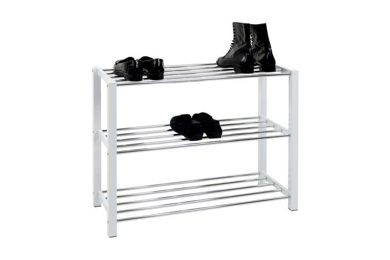 Consel Skostativ 78 cm - Hvid/Krom - Opbevaring - Skoopbevaring