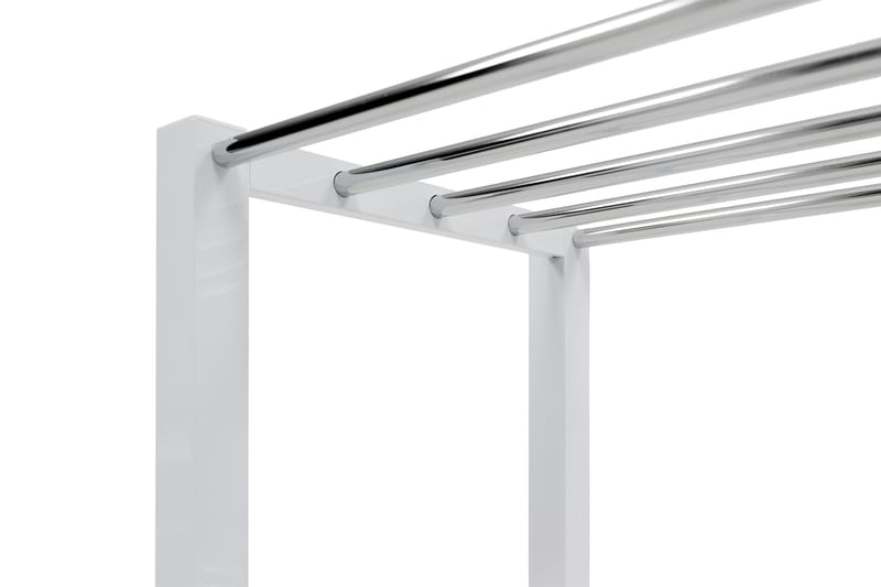 Consel Skostativ 78 cm - Hvid/Krom - Opbevaring - Skoopbevaring