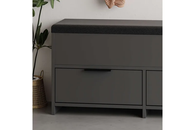 Cove Skoskab 106 cm - Antracit - Opbevaring - Skoopbevaring