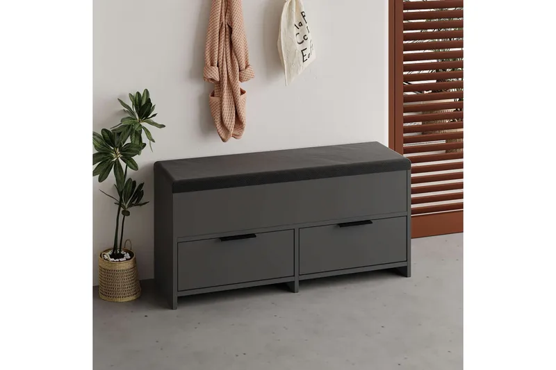 Cove Skoskab 106 cm - Antracit - Opbevaring - Skoopbevaring