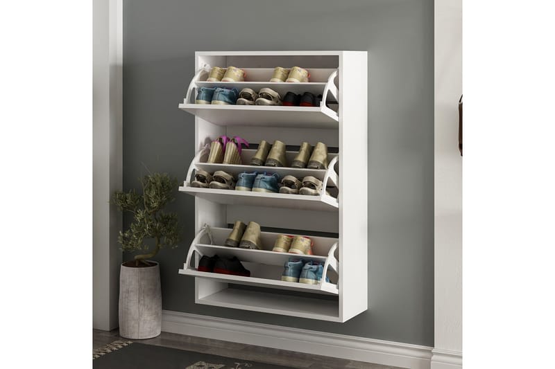Dasina Skoskab 70 cm - Hvid - Opbevaring - Skoopbevaring - Skoskab