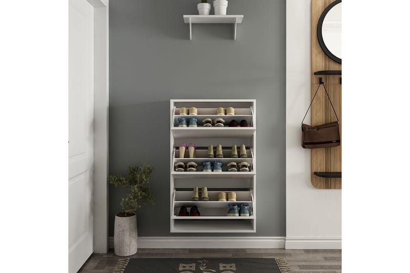 Dasina Skoskab 70 cm - Hvid - Opbevaring - Skoopbevaring - Skoskab