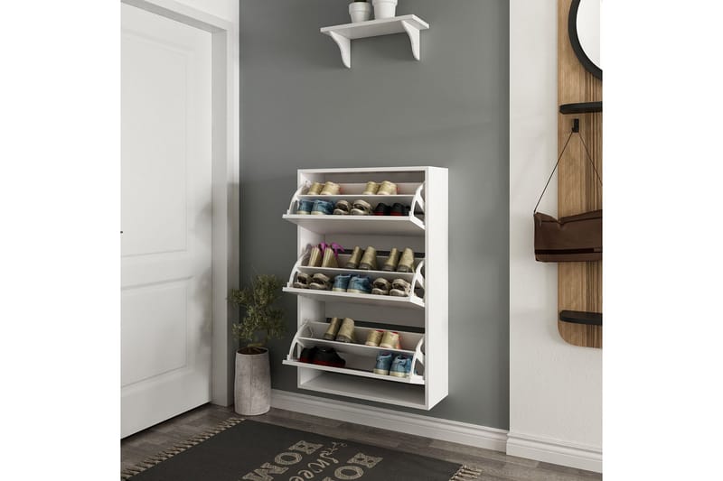 Dasina Skoskab 70 cm - Hvid - Opbevaring - Skoopbevaring - Skoskab