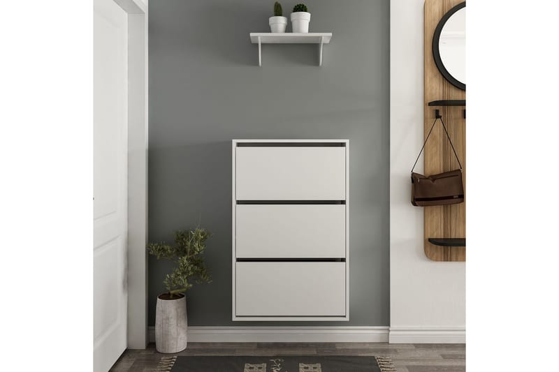 Dasina Skoskab 70 cm - Hvid - Opbevaring - Skoopbevaring - Skoskab