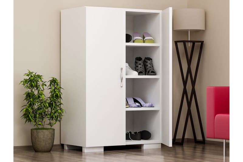 Decorotika skoskab - Hvid - Opbevaring - Skoopbevaring - Skoskab