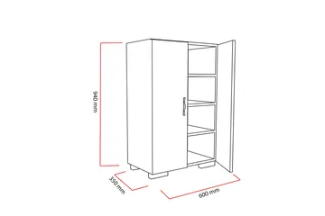 Decorotika skoskab - Hvid - Opbevaring - Skoopbevaring