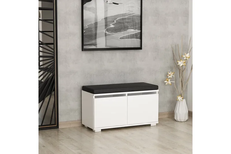 Drago Skoskab 80 cm - Hvid - Opbevaring - Skoopbevaring - Skoskab