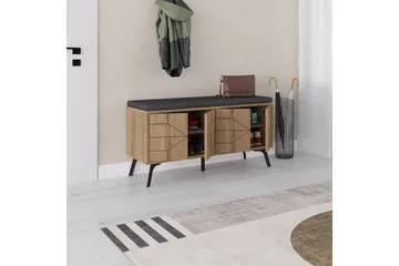 Dune Skoskab 107 cm - Brun - Opbevaring - Skoopbevaring
