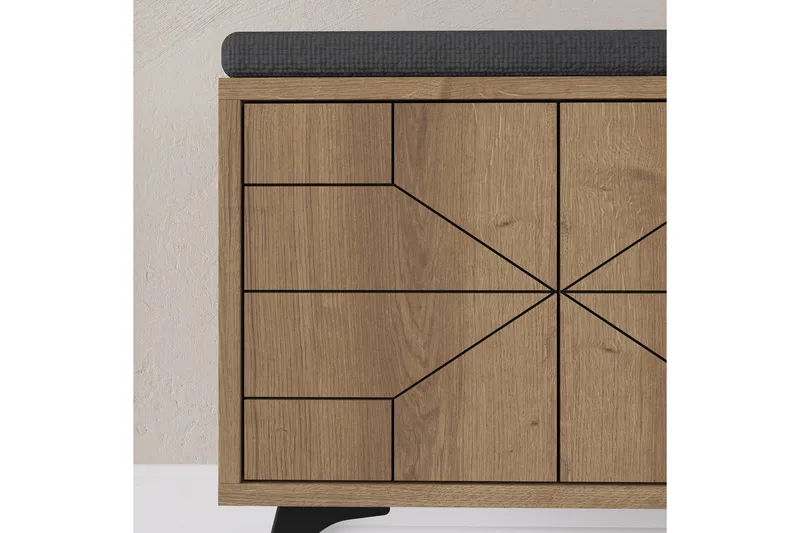Dune Skoskab 107 cm - Brun - Opbevaring - Skoopbevaring