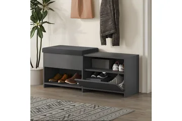 Filux Skoskab 120,3 cm - Antracit - Opbevaring - Skoopbevaring
