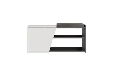 Fiona Skoskab 104,6 cm - Antracit/Hvid - Opbevaring - Skoopbevaring