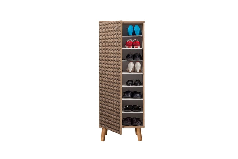 Gelsgan Skoskab 50 cm - Brun - Opbevaring - Skoopbevaring