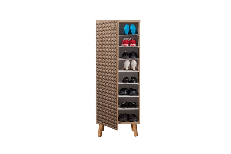 Gelsgan Skoskab 50 cm - Brun - Opbevaring - Skoopbevaring - Skoskab