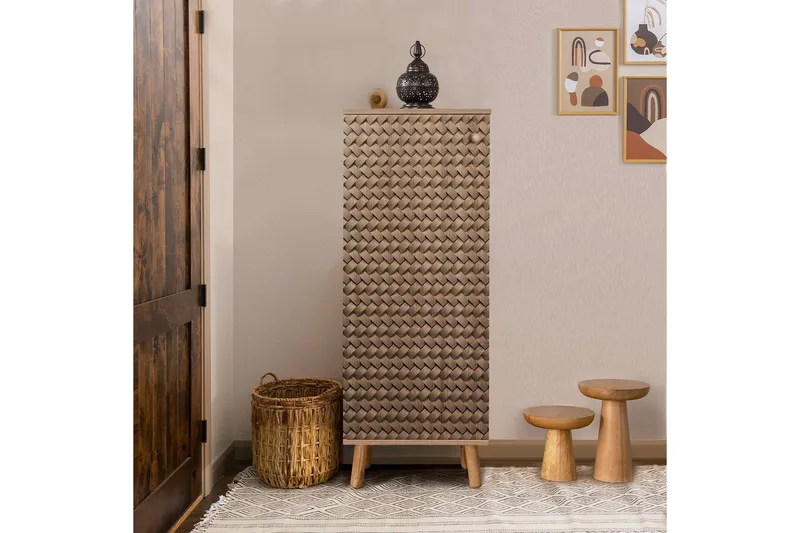 Gelsgan Skoskab 50 cm - Brun - Opbevaring - Skoopbevaring - Skoskab