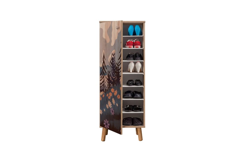 Gelsgan Skoskab 50 cm - Flerfarvet - Opbevaring - Skoopbevaring