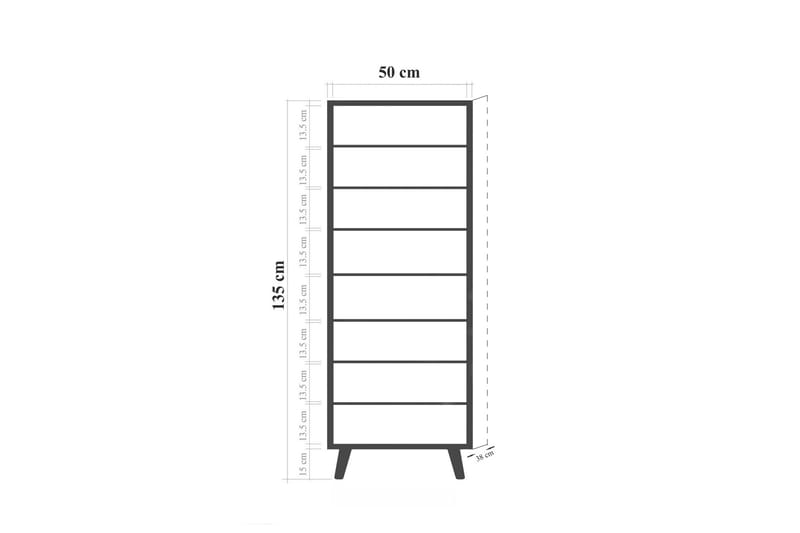 Gelsgan Skoskab 50 cm - Flerfarvet - Opbevaring - Skoopbevaring