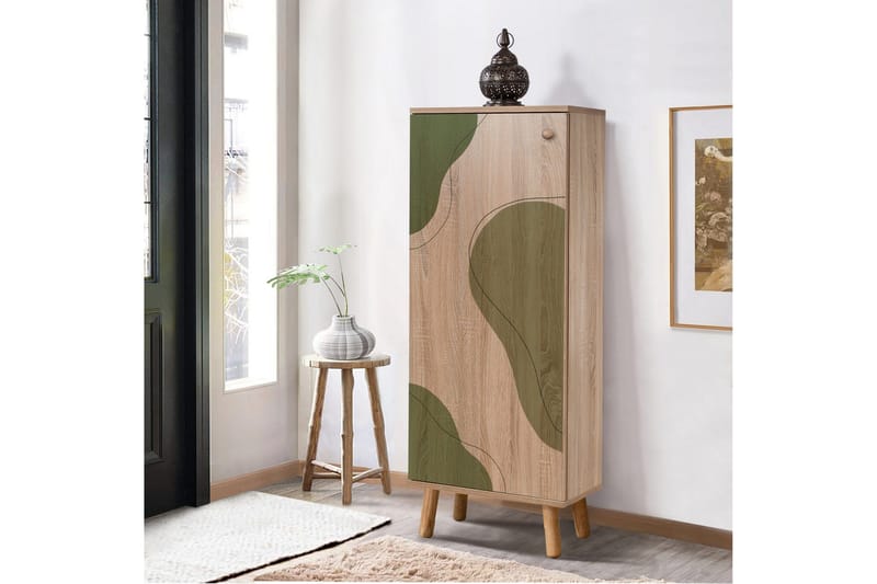 Gelsgan Skoskab 50 cm, Grøn