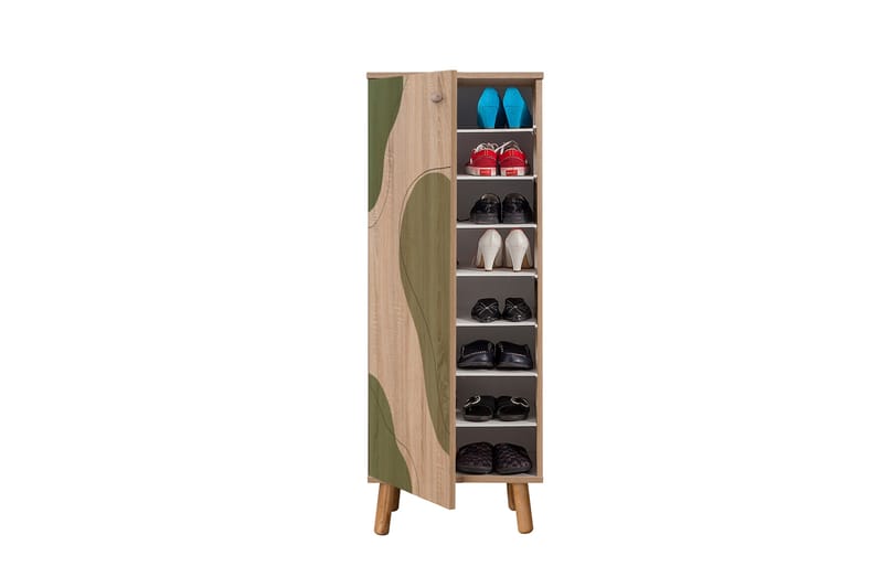Gelsgan Skoskab 50 cm - Grøn - Opbevaring - Skoopbevaring - Skoskab