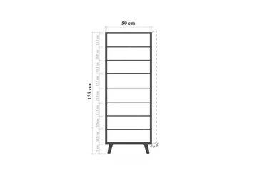 Gelsgan Skoskab 50 cm - Hvid - Opbevaring - Skoopbevaring
