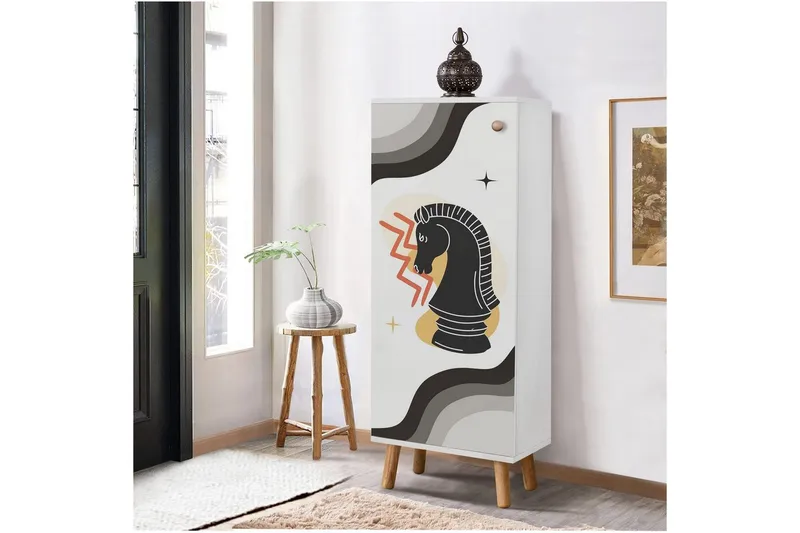 Gelsgan Skoskab 50 cm - Hvid - Opbevaring - Skoopbevaring - Skoskab