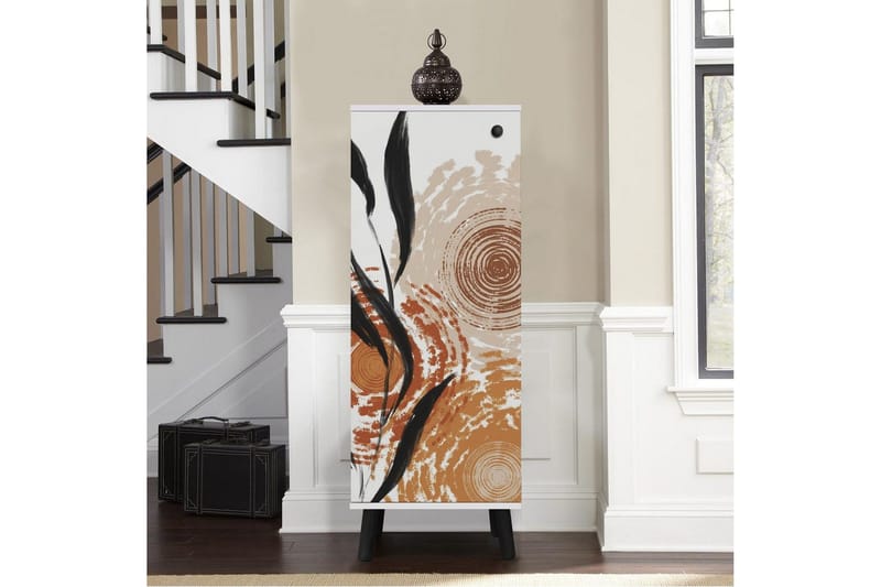 Gelsgan Skoskab 50 cm - Hvid/Sort - Opbevaring - Skoopbevaring - Skoskab