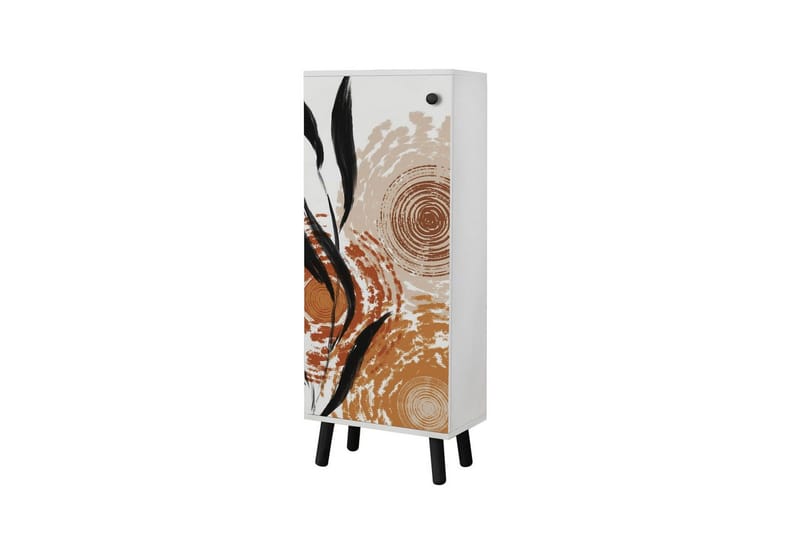 Gelsgan Skoskab 50 cm - Hvid/Sort - Opbevaring - Skoopbevaring - Skoskab