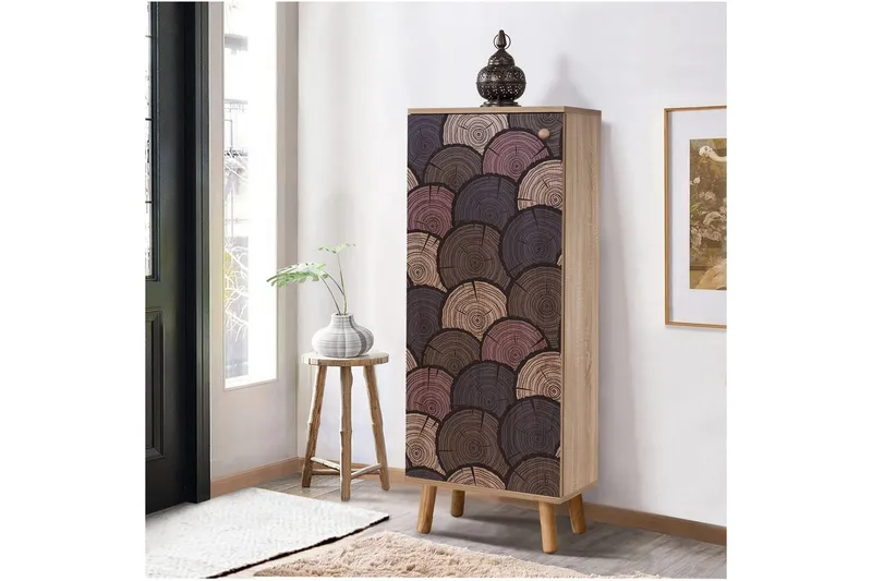 Gelsgan Skoskab 50 cm - Natur - Opbevaring - Skoopbevaring - Skoskab