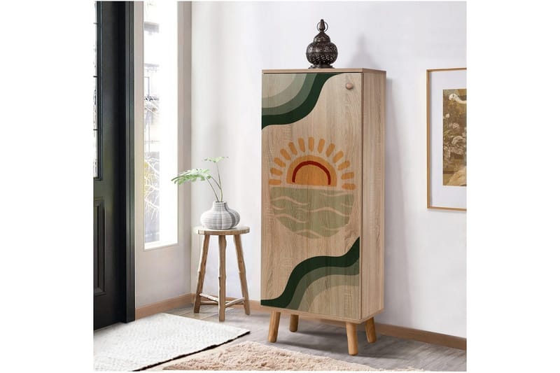 Gelsgan Skoskab 50 cm - Natur - Opbevaring - Skoopbevaring - Skoskab