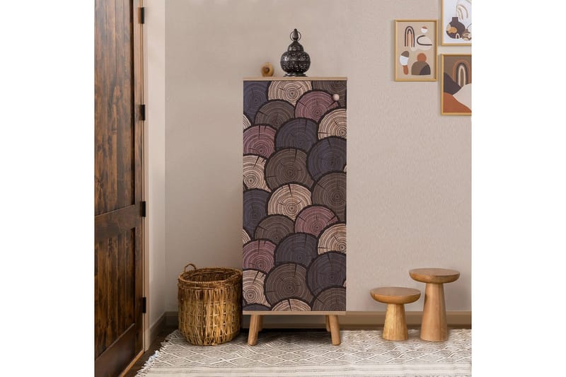 Gelsgan Skoskab 50 cm - Natur - Opbevaring - Skoopbevaring - Skoskab