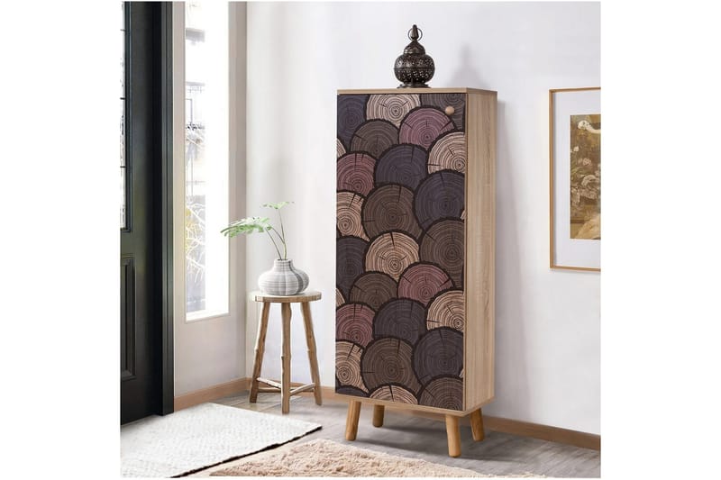 Gelsgan Skoskab 50 cm - Natur - Opbevaring - Skoopbevaring - Skoskab