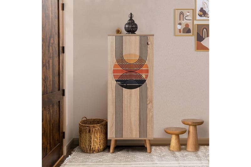 Gelsgan Skoskab 50 cm - Natur - Opbevaring - Skoopbevaring - Skoskab