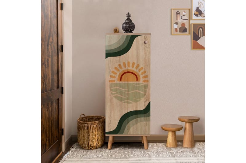 Gelsgan Skoskab 50 cm - Natur - Opbevaring - Skoopbevaring - Skoskab