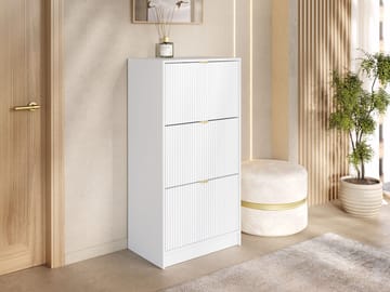 Gudelia Skoskab 60 cm - hvid - Opbevaring - Skoopbevaring