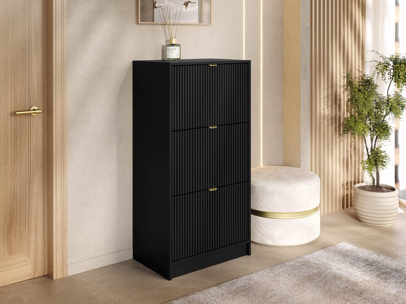 Gudelia Skoskab 60 cm - sort - Opbevaring - Skoopbevaring - Skoskab