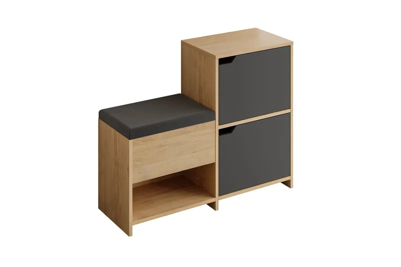 Haven Skoskab 101,5 cm, Antracit/Eg