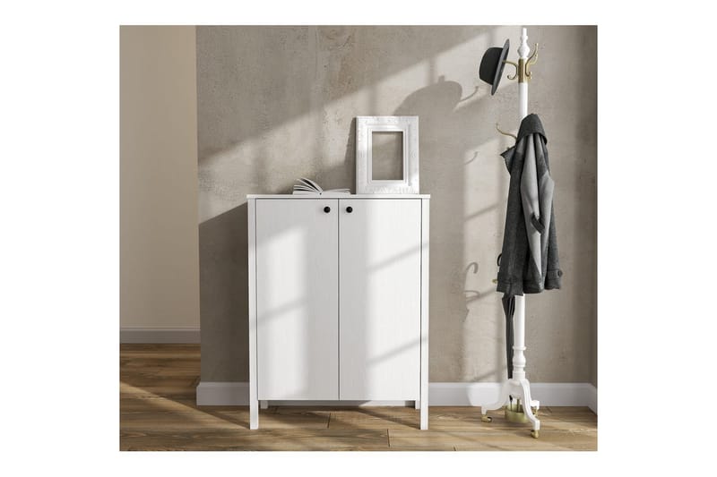 Haviland Skoskab 90 cm - Natur/Hvid - Opbevaring - Skoopbevaring - Skoskab