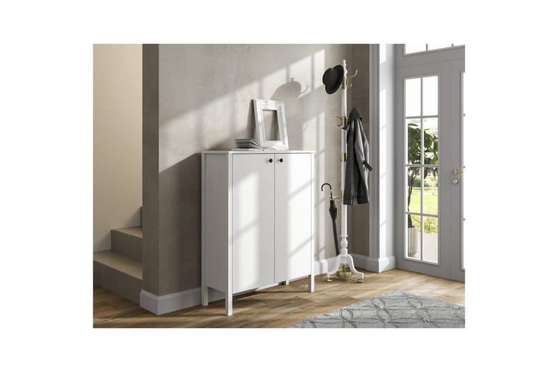 Haviland Skoskab 90 cm - Natur/Hvid - Opbevaring - Skoopbevaring - Skoskab