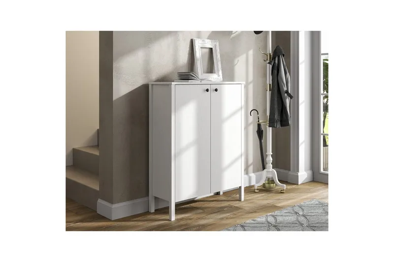 Haviland Skoskab 90 cm - Natur/Hvid - Opbevaring - Skoopbevaring - Skoskab