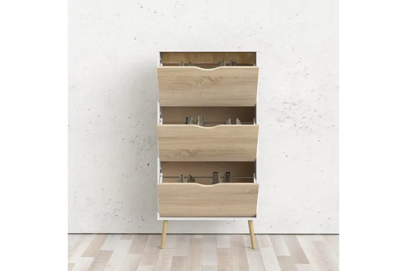 Hostafranc Skoskab 70 cm - Hvid - Opbevaring - Skoopbevaring - Skoskab