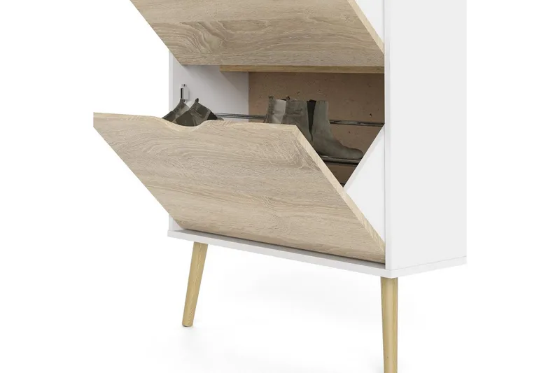 Hostafranc Skoskab 70 cm - Hvid - Opbevaring - Skoopbevaring - Skoskab