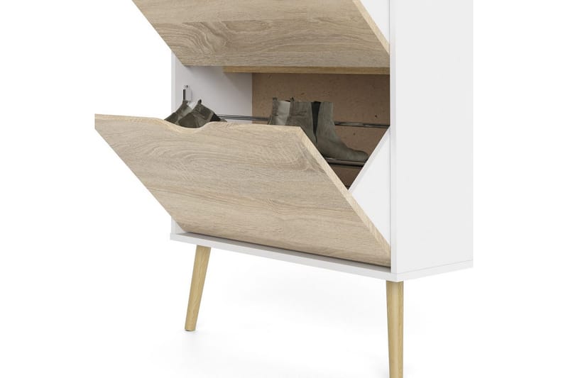 Hostafranc Skoskab 70 cm - Hvid - Opbevaring - Skoopbevaring
