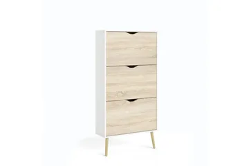 Hostafranc Skoskab 70 cm - Hvid - Opbevaring - Skoopbevaring