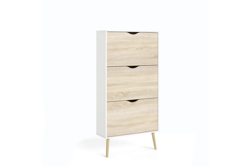 Hostafranc Skoskab 70 cm - Hvid - Opbevaring - Skoopbevaring