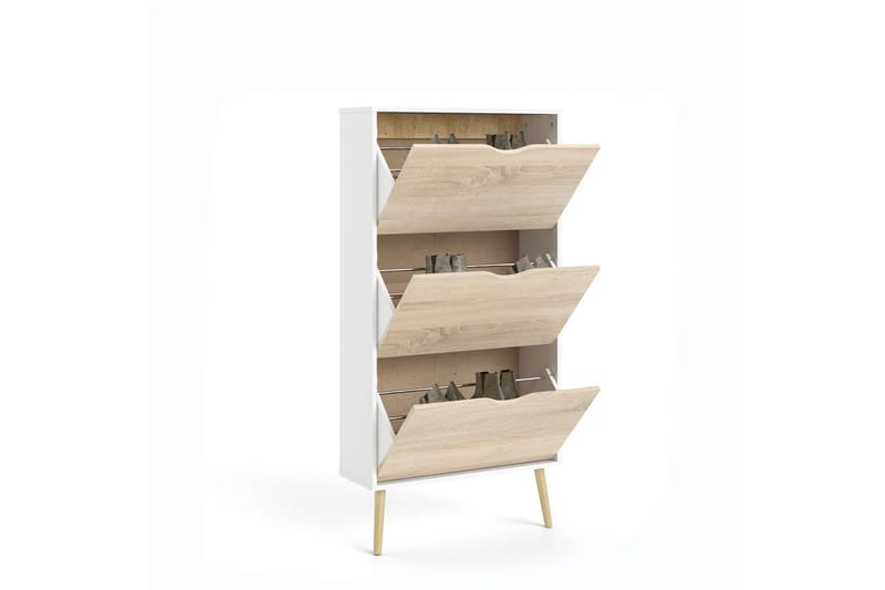 Hostafranc Skoskab 70 cm - Hvid - Opbevaring - Skoopbevaring - Skoskab