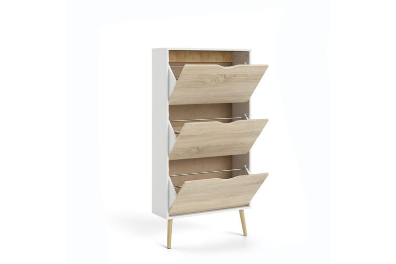Hostafranc Skoskab 70 cm - Hvid - Opbevaring - Skoopbevaring - Skoskab