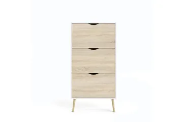 Hostafranc Skoskab 70 cm - Hvid - Opbevaring - Skoopbevaring