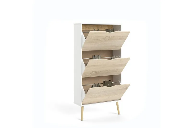 Hostafranc Skoskab 70 cm - Hvid - Opbevaring - Skoopbevaring