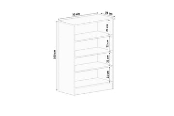 Ilena Skoskab 70 cm - Mat Hvid - Opbevaring - Skoopbevaring